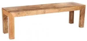 Indická dřevěná lavice Hina 175x40 cm