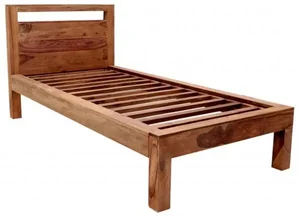 Indická postel Amba 90x200 z masivního palisandru