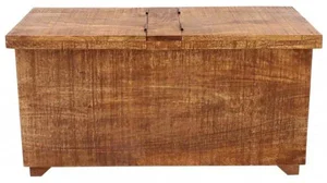 Indická truhlice z mango dřeva - Retro styl 90x45x45 cm