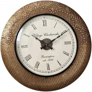 Indické nástěnné hodiny Ø 45 cm