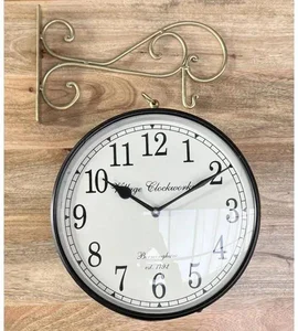 Indické oboustranné nástěnné hodiny 25 cm