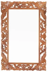 Indické retro zrcadlo 60x90 cm z masivu mango