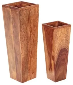 Indický květináč Kali 2ks palisandr