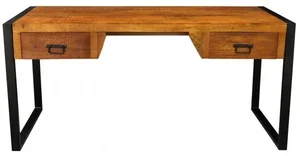 Indický masivní psací stůl Retro 160x76x70 cm