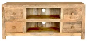 Indický TV stolek Hina 140x60x45 z mangového dřeva