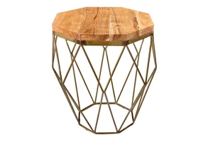 INVICTA INTERIOR Konferenční stolek Diamond 50 cm akátová mosaz