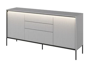 IPOLIS Komoda 2D3S s LED, šedá