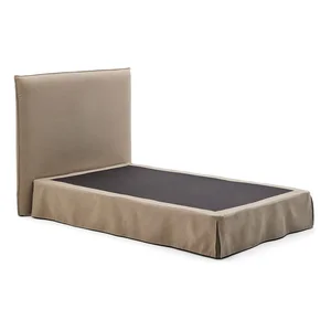 Jaira Taupe – čalouněná jednolůžková postel 90x200 cm, Kave Home