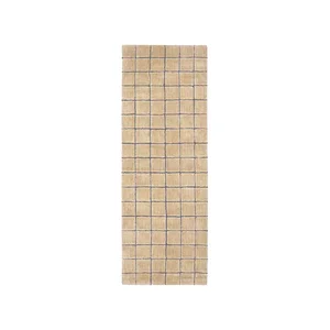 Jantarový ručně tkaný vlněný běhoun Mosaic Amber 80x230 cm