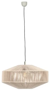 Japandi Stijl Hanglamp s Třpytivým Tmavým Látkovým Kabelm
