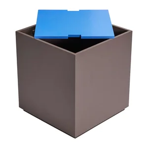 Jasanová truhla s modrošedým designem 40x45 cm Vault Hübsch