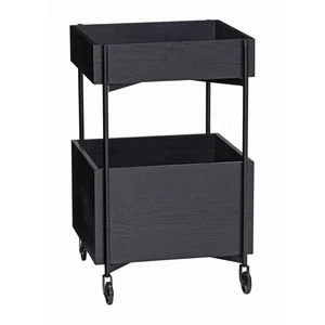 Jasanový servírovací vozík na kolečkách 42x37 cm