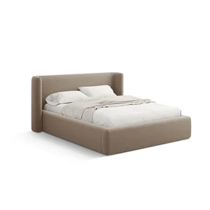 Jason dvoulůžková postel s úložným prostorem 200x200 cm, světle hnědá – Windsor & Co Sofas
