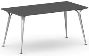 Jednací stůl PRIMO ALFA 160x80 cm šedostříbrná