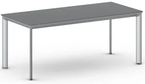 Jednací stůl PRIMO INVITATION 180x80 cm šedostříbrná