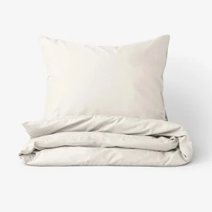 Jednobarevné bavlněné povlečení Slonová kost 200x200 cm + 2x70x90 cm