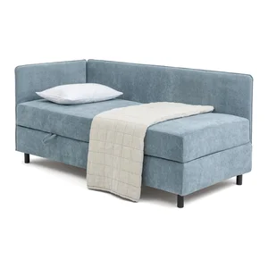 Jednolůžková čalouněná postel s úložným prostorem a matrací 120x200 cm – Avela, Bonami Selection