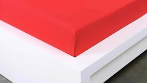 Jemné červené jersey prostěradlo 90 × 200 cm Exclusive