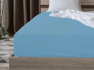 Jersey prostěradlo Light Blue 180x200 cm