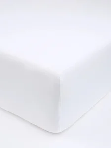 Jersey prostěradlo s elastanem Deluxe 200×200 cm bílé