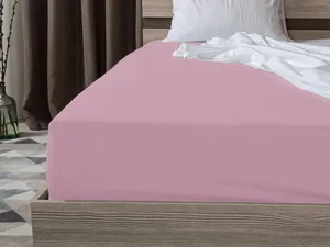 Jersey prostěradlo světle růžové 90x200 cm