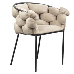 Jídelní křeslo Dorota Taupe Velvet