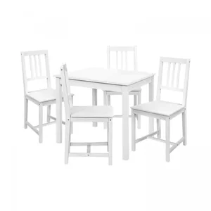 Jídelní set 8842B a 4×869B, bílý lak