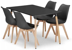 Jídelní set Adria 120x80 + židle Bali Mark černá