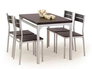 Jídelní set BENGUL wenge/kov