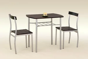 Jídelní set Malik 1+2 – wenge/kov