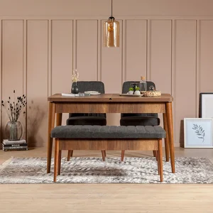 Jídelní set REMDAL typ 1 – ořech/antracit