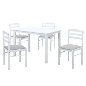 Jídelní set SOMIN 1+4 - bílý