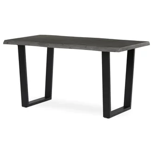 Jídelní stůl 140 cm šedý industriální styl