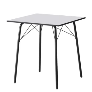 Jídelní stůl 70×70 cm bílá/černá, NALAK Typ 1
