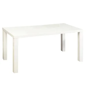 Jídelní stůl ASPER New TYP 1, rozkládací, bílá HG, 140–180 × 80 cm