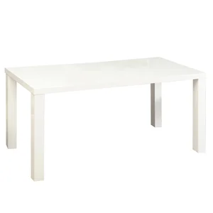 Jídelní stůl ASPER NEW TYP 2 – bílý HG vysoký lesk, 120×80 cm