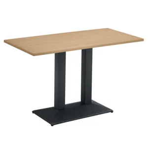 Jídelní stůl Bistro Rinaldo TYP 2, 120×60 cm, dub sonoma/černá