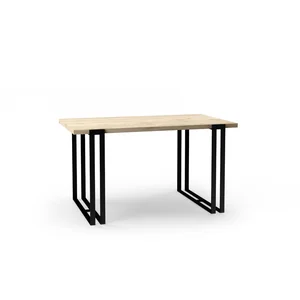 Jídelní stůl EWEN 140 cm dub sonoma/černá