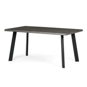 Jídelní stůl HT-F4516 GREY 160×90 cm, šedý dub