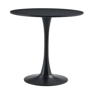 Jídelní stůl kruhový 80 cm černý – REVENTON NEW