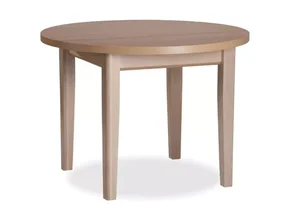 Jídelní stůl Max 2, kulatý, pevný nebo rozkládací, pr. 105 cm
