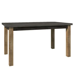 Jídelní stůl Montana STW – rozkládací, dub Lefkas tmavý / smooth šedý, 160–203 × 90 cm