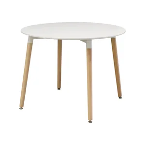 Jídelní stůl ONE průměr 100 cm bílý