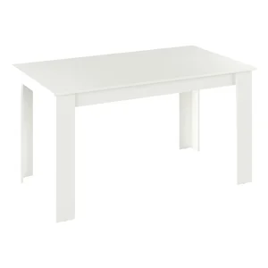 Jídelní stůl PITIFOLIA 140 × 75 × 80 cm – bílá