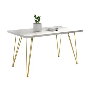 Jídelní stůl Sonia II 160 cm – mramor/zlatá