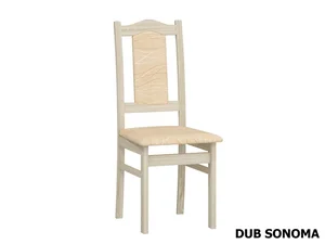Jídelní židle BUREWALA – dub sonoma, potah Monaco