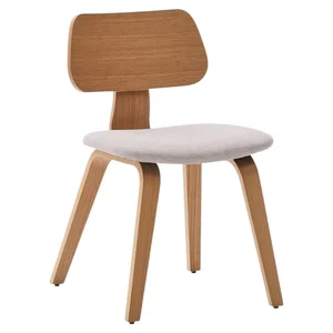 Jídelní židle Gena v dekoru dubu, béžová