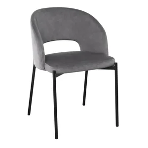 Jídelní židle K455 Velvet šedá