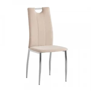 Jídelní židle OLIVA NEW béžová chrom