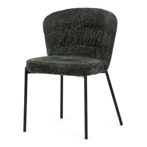 Jídelní židle RELTRON – zelená Bouclé